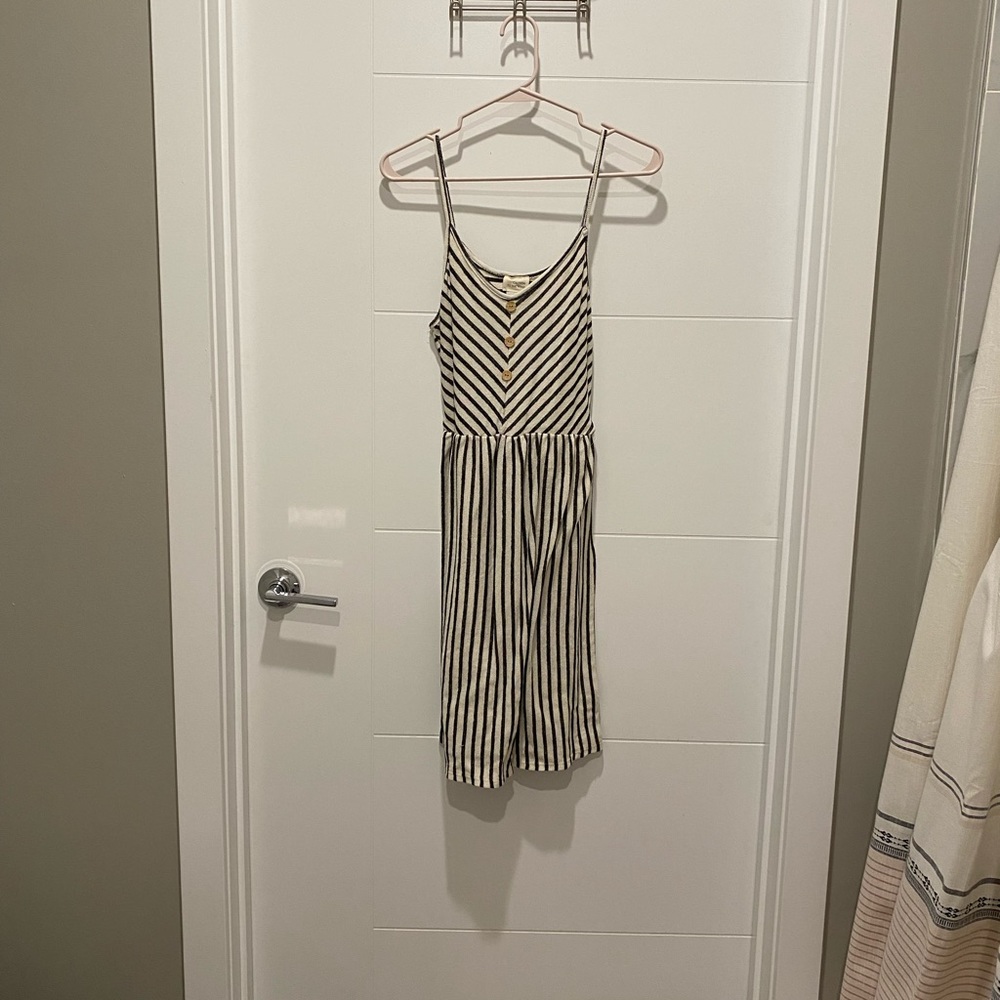 Tie back tank dress